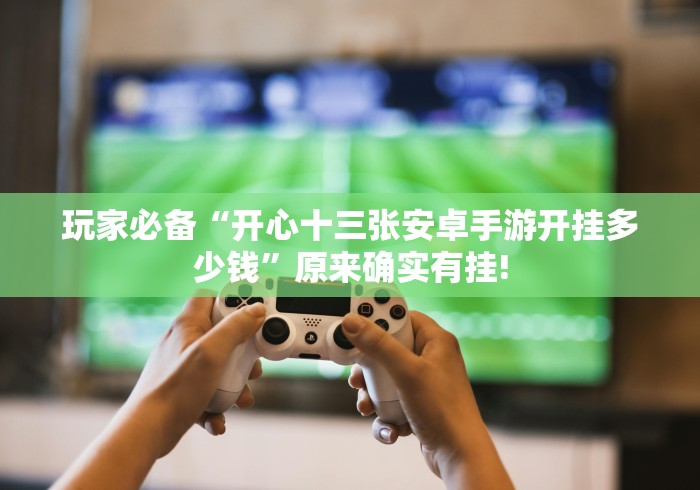 玩家必备“开心十三张安卓手游开挂多少钱”原来确实有挂!