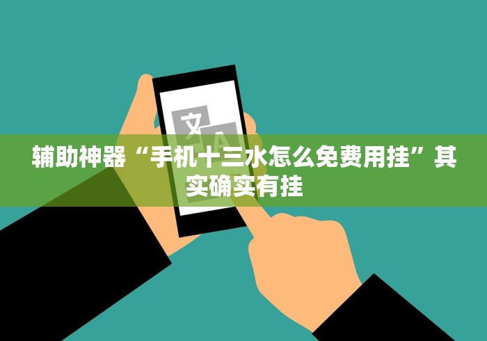 辅助神器“手机十三水怎么免费用挂”其实确实有挂