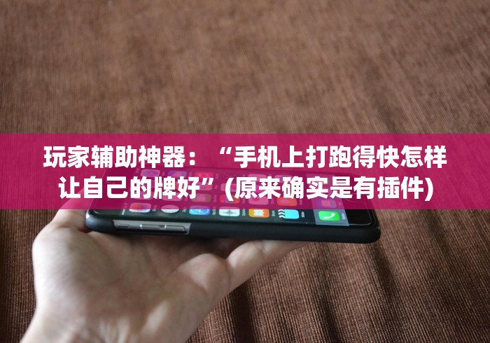 玩家辅助神器：“手机上打跑得快怎样让自己的牌好”(原来确实是有插件)