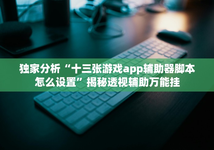 独家分析“十三张游戏app辅助器脚本怎么设置”揭秘透视辅助万能挂
