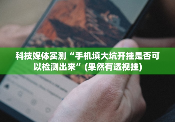 科技媒体实测“手机填大坑开挂是否可以检测出来”(果然有透视挂)